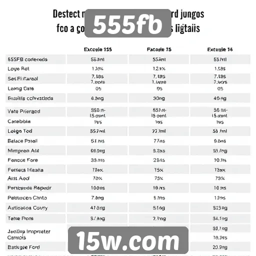 Comparativo entre 555fb e concorrentes no mercado