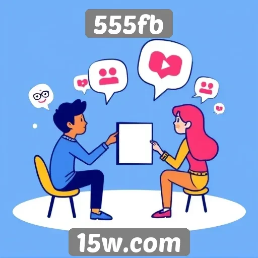 Novos recursos de interação social no site 555fb